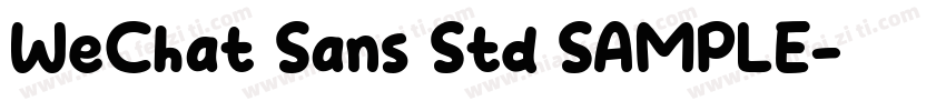 WeChat Sans Std SAMPLE字体转换